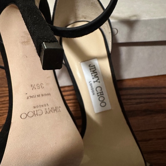Jimmy Choo - . Size 6.5 suede Black- worn once PERFECT condition - Picture 7 of 8
